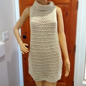 Free People cream turtleneck sweater size small